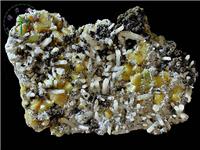 白鎢礦+閃鋅礦，內(nèi)蒙古，東烏珠穆沁旗，額仁高畢