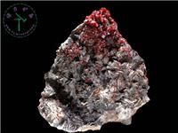 釩鉛礦+重晶石，-32x32x23cm-摩洛哥